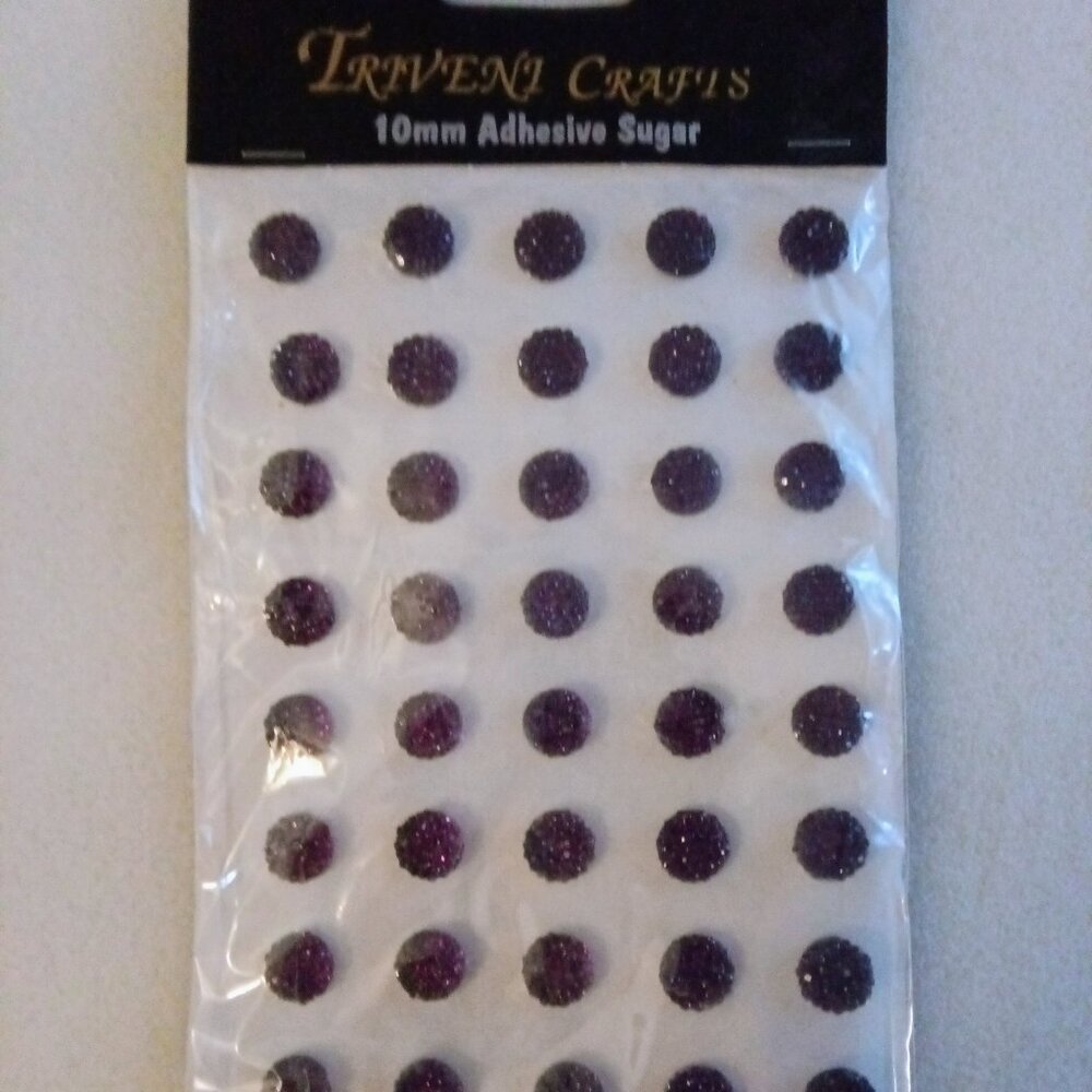Trivent Crafts 10 mm Adhesive Sugar New